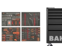 Bahco værktøjsvogn 26'' - Med 6 skuffer, indeholder 275 dele værktøj